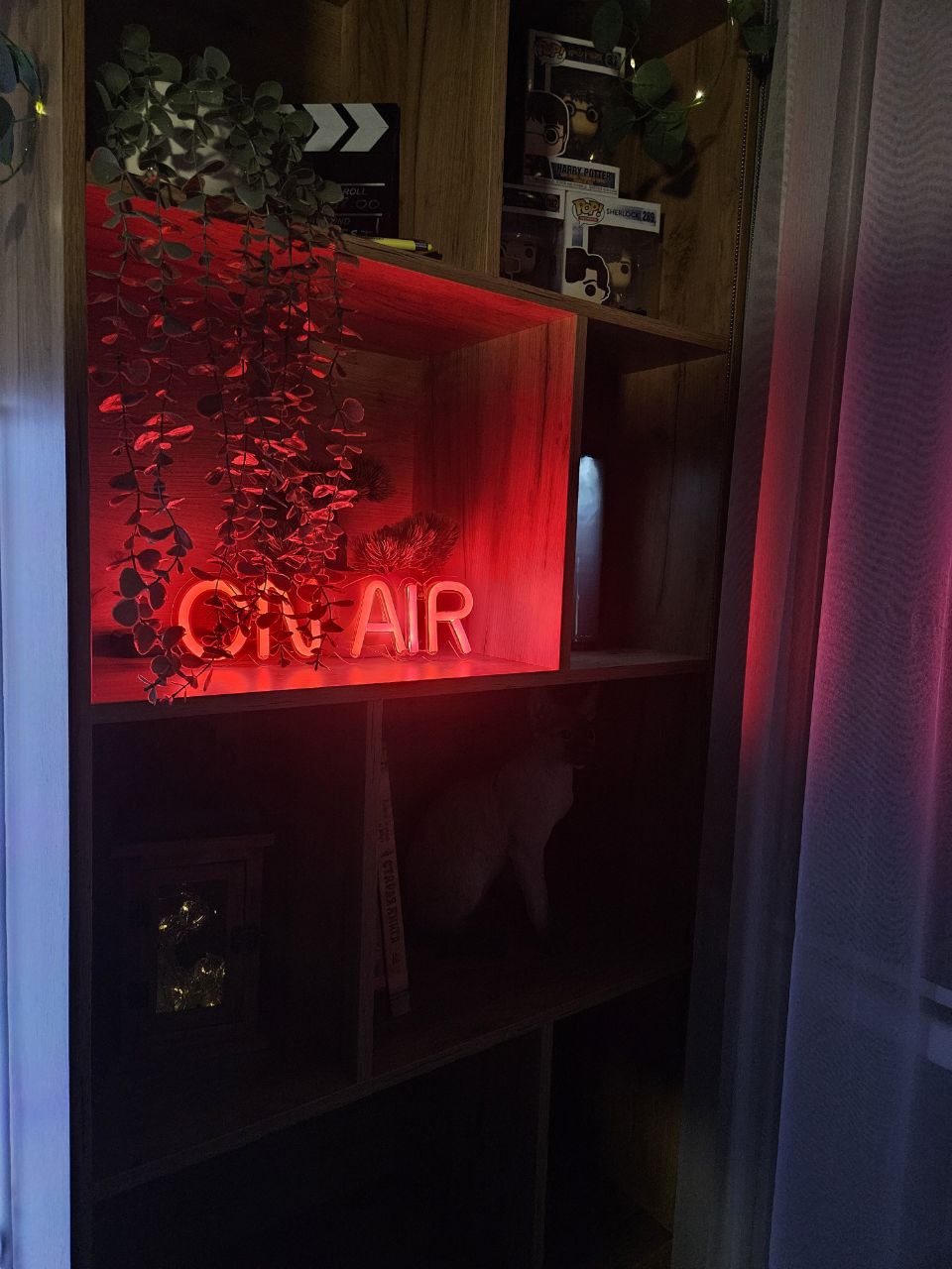 Shelf with ambient light